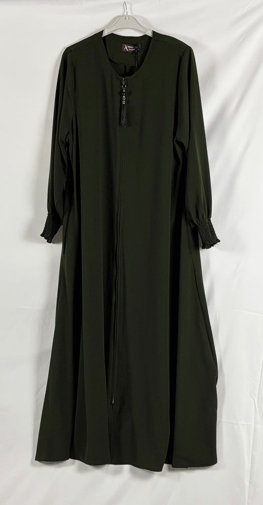 Turkish Abaya - Olive Green